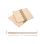 Eurostil Madera Bolsa De Espatulas 115x110mm Pack 100un